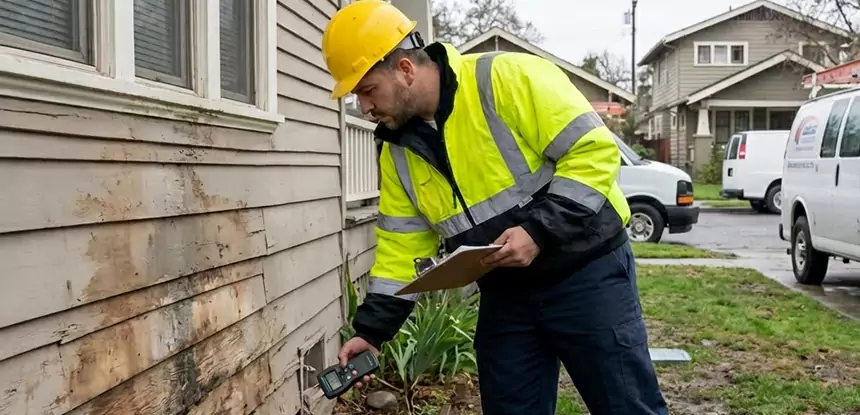 Water Damage Exterior Wall Sautee Nacoochee